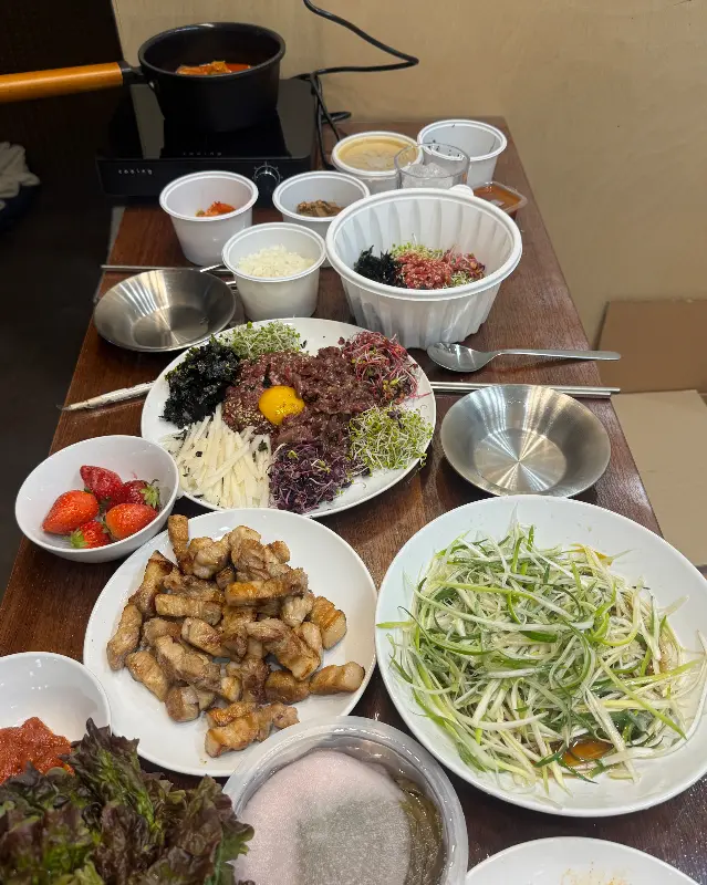 흑돼지 모듬 한상차림