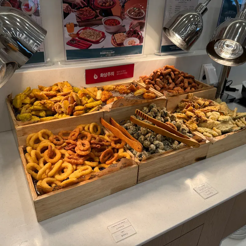 샤브샤브에 넣을 신선한 야채