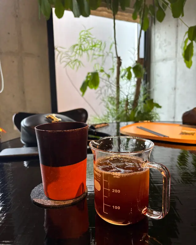 따뜻한 햇살이 들어오는 창가 좌석