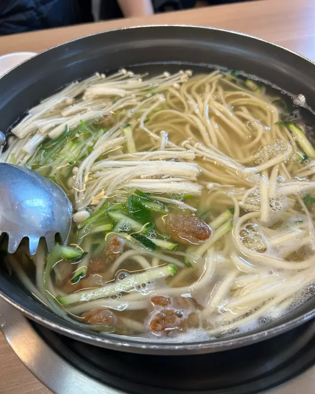 김치 전골 칼국수