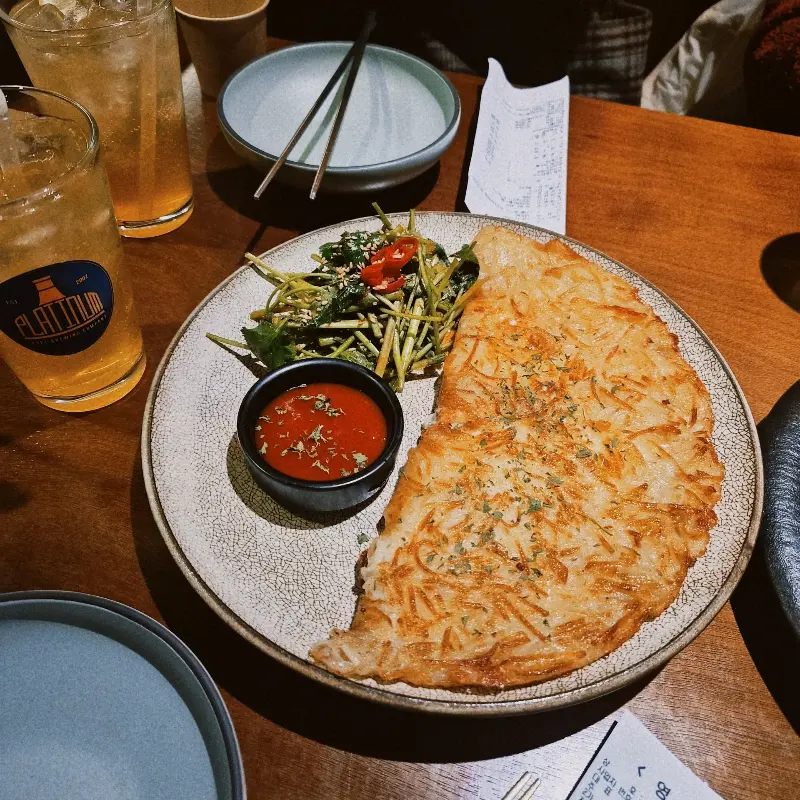 감자채전과 하이볼