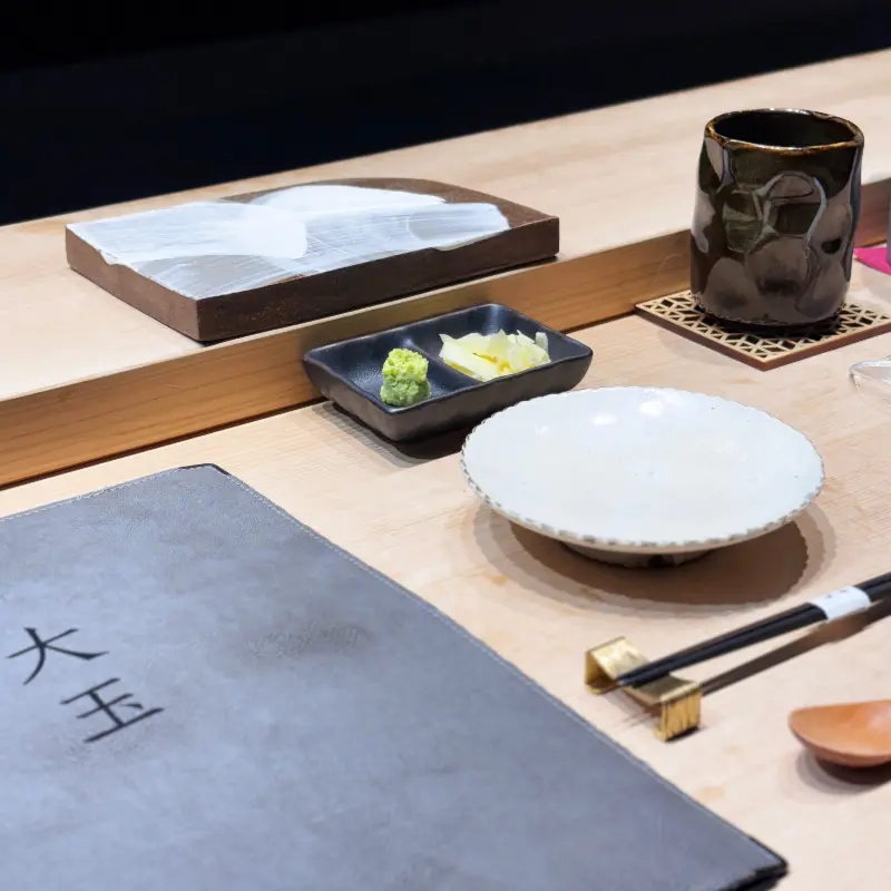 스시대옥 테이블 세팅