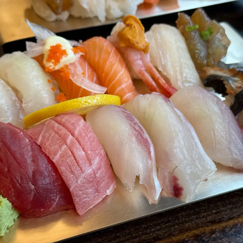 싱싱한 초밥 재료