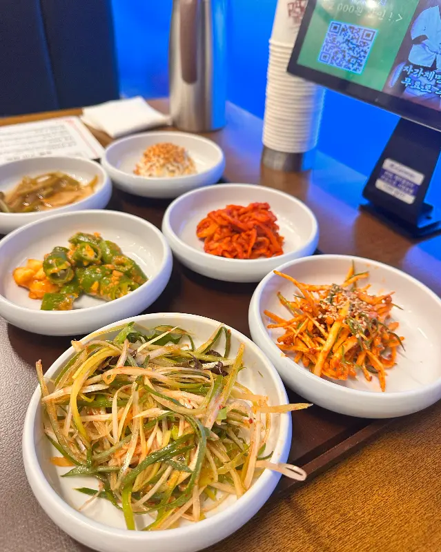 밑반찬 클로즈업