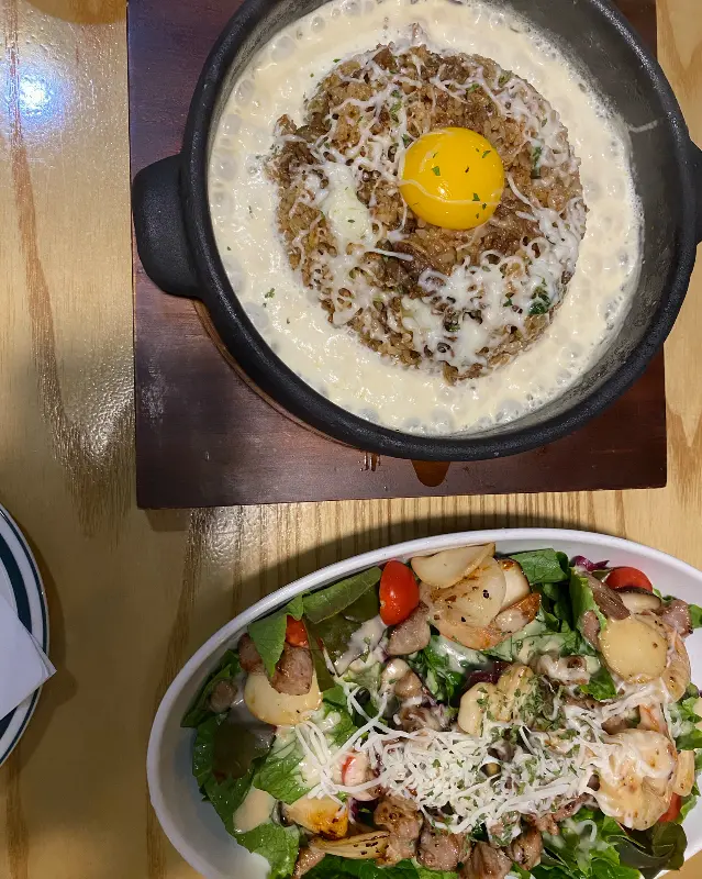 덕수 샐러드와 필라프