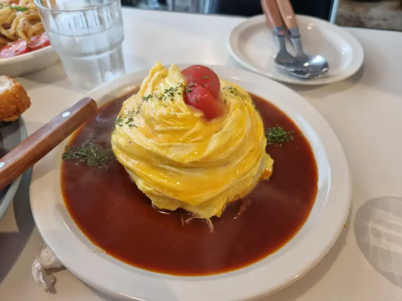 키치키치다이닝의 김치 오믈렛