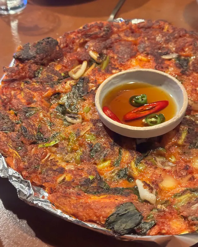 매콤한 갓김치전