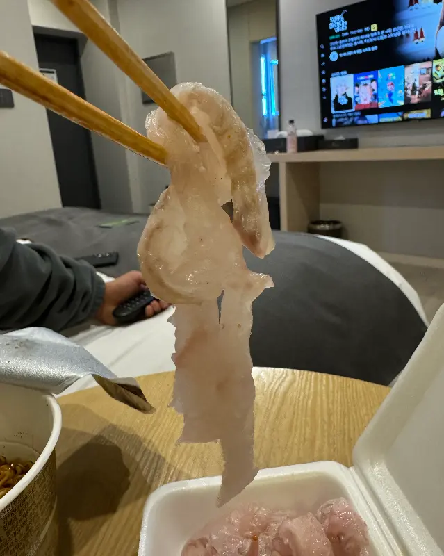 싱싱한 회 한 점