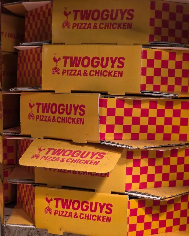 투가이즈 피자 포장 박스