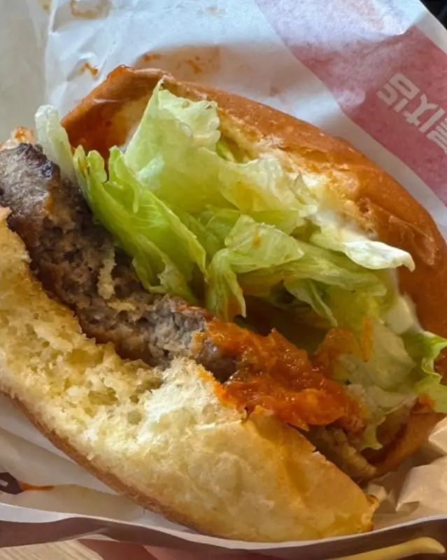 롯데리아 햄버거