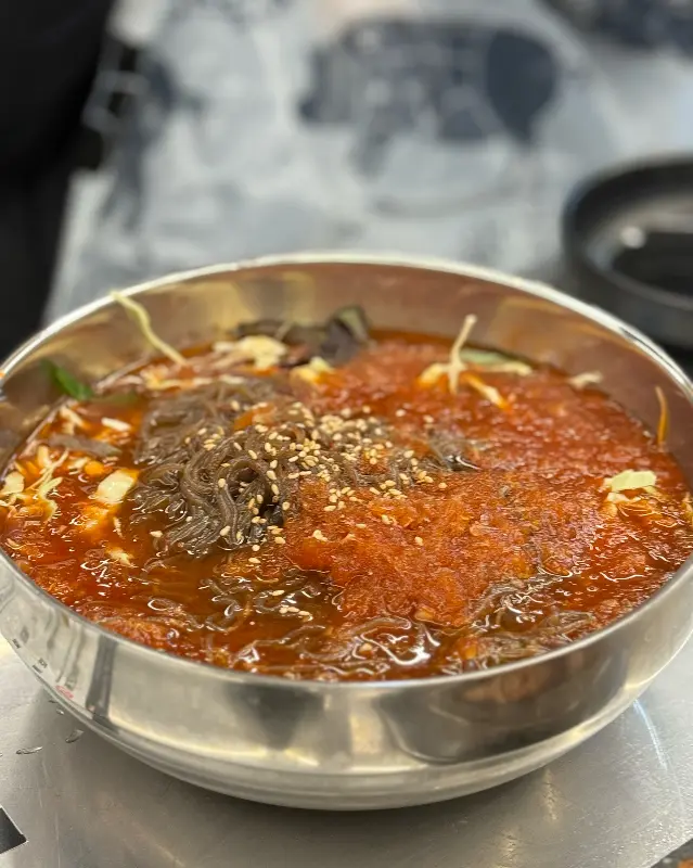 시원한 물막국수