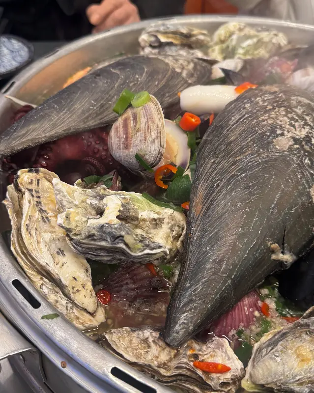 푸짐한 조개찜