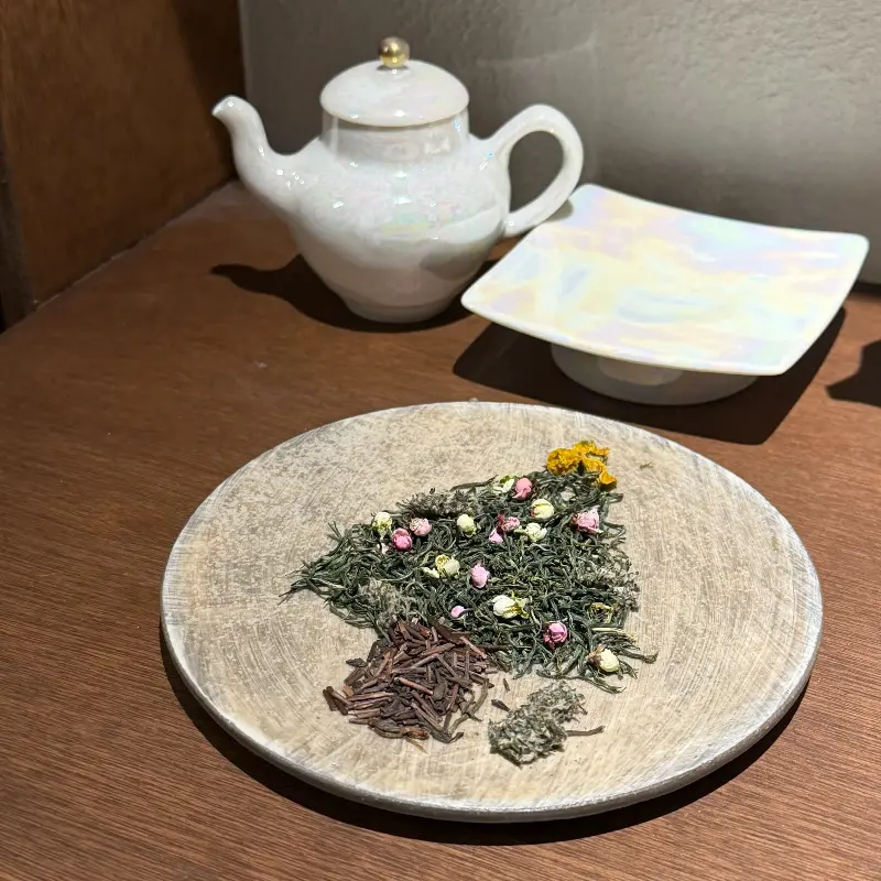 다사의 찻잎, 아름다운 색감을 자랑하는 모습