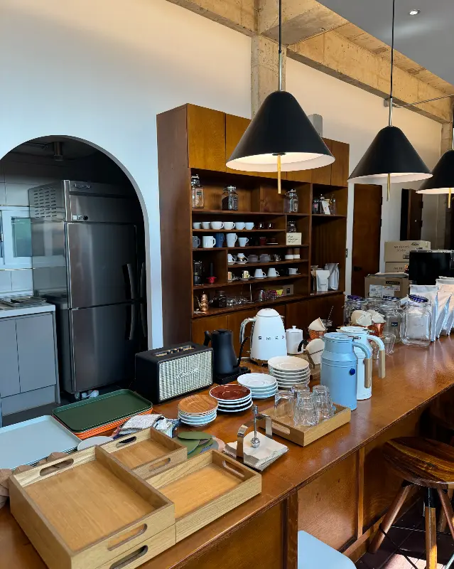 바 테이블 전경