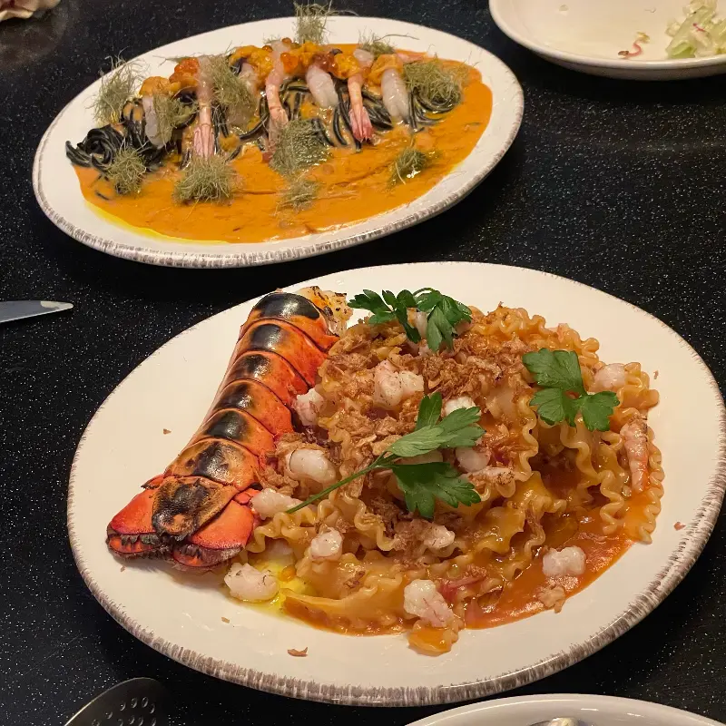 다양한 파스타 메뉴