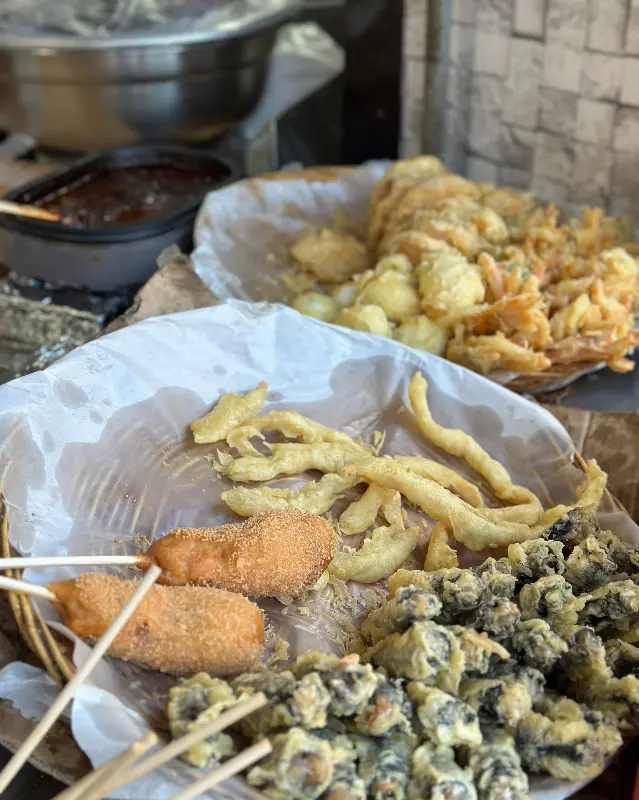 다양한 종류의 튀김