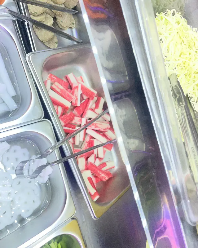 다양한 샤브샤브 재료