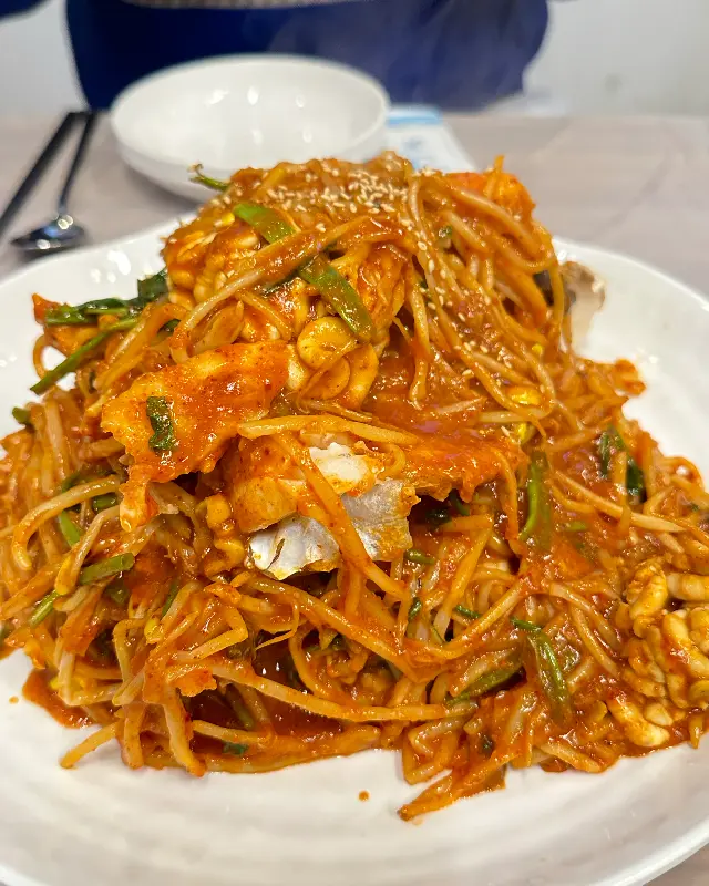 푸짐한 아구찜 한 상