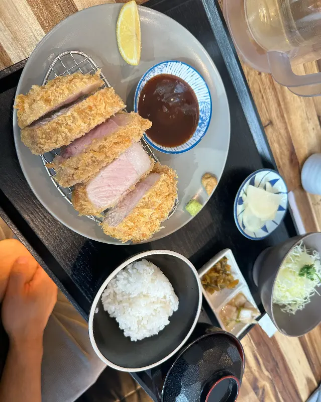 카츠노히 로스카츠 단면 클로즈업