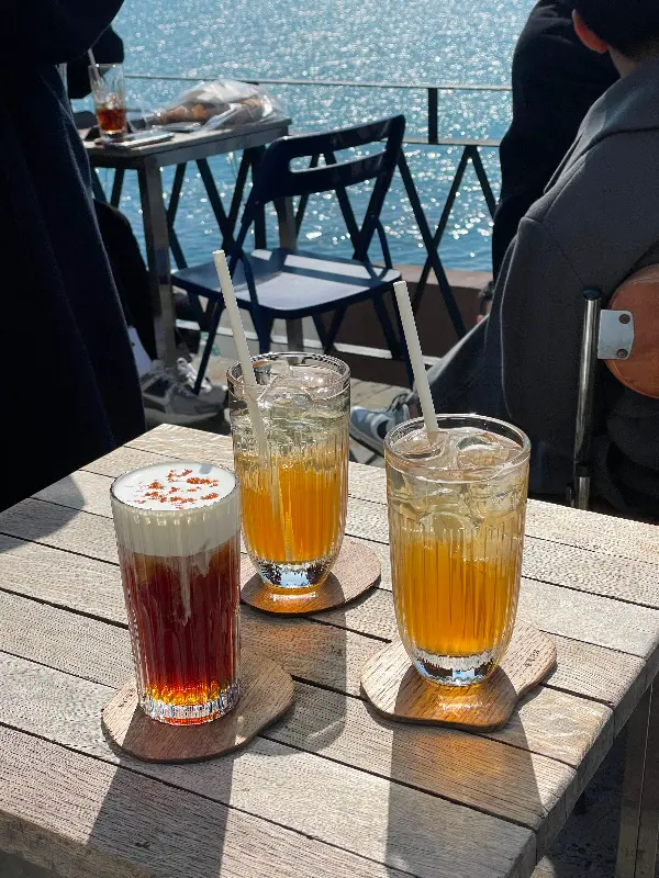 광안리 해변의 아름다운 노을