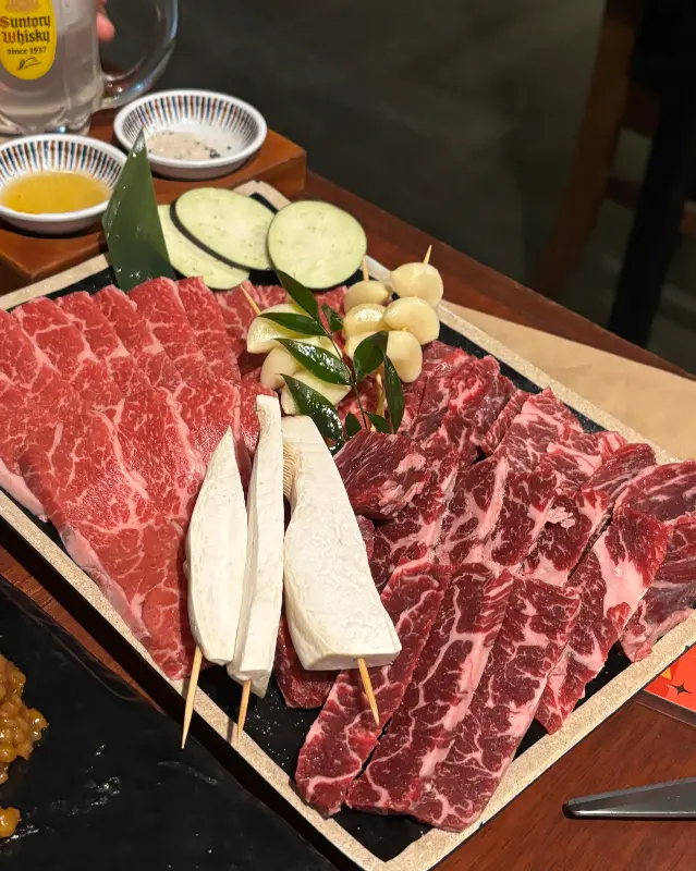 고기 한 상 차림