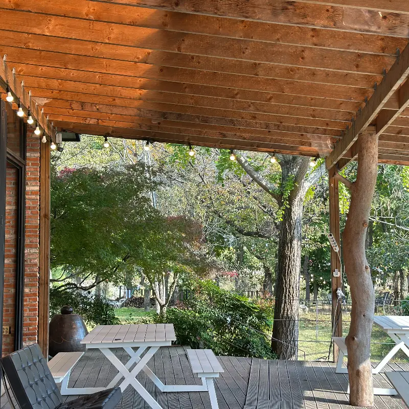 가나안덕 야외 테이블