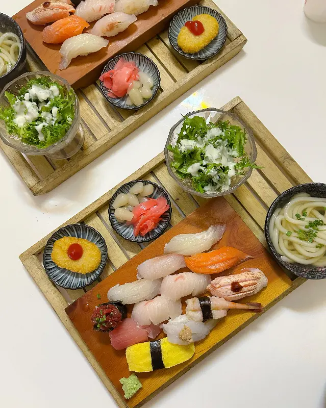 다양한 초밥 메뉴