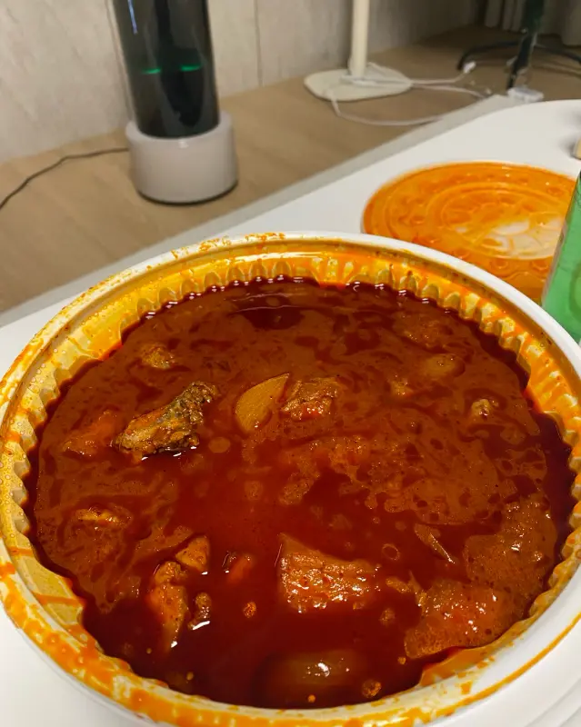 포장된 닭도리탕