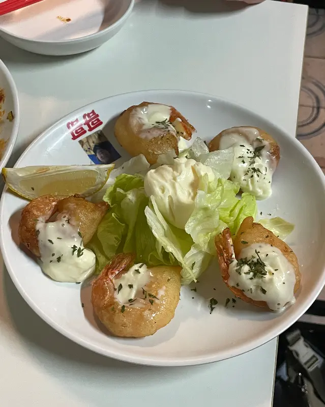 신선함이 가득한 크림새우