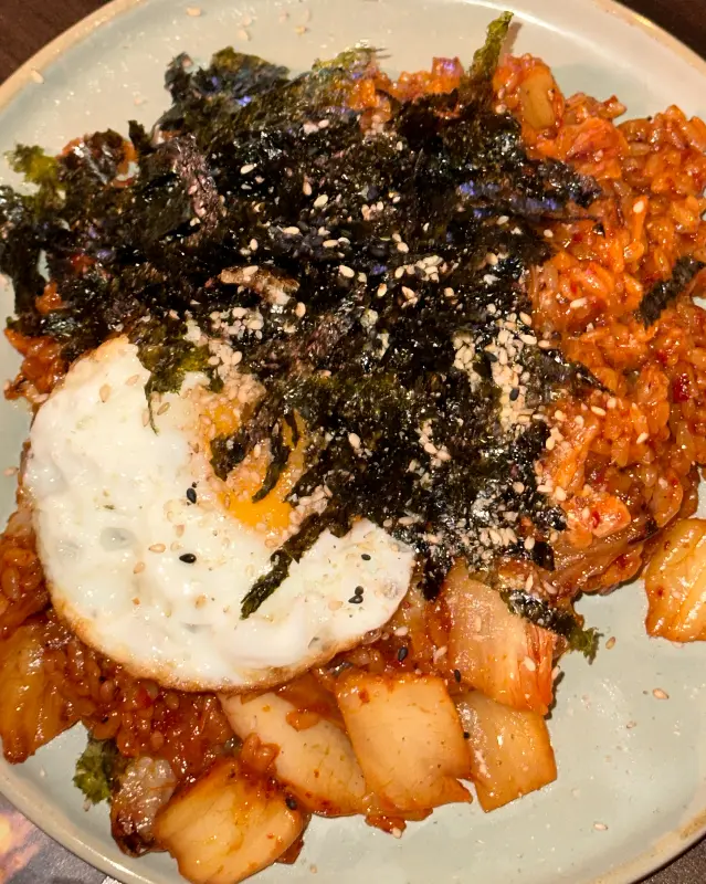 김치볶음밥의 모습