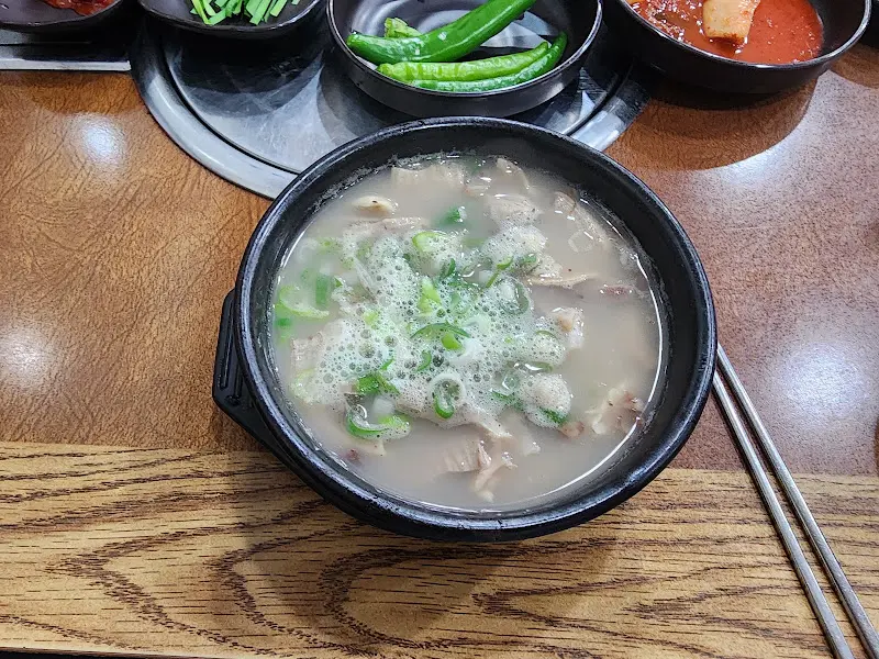 순대국밥 근접샷