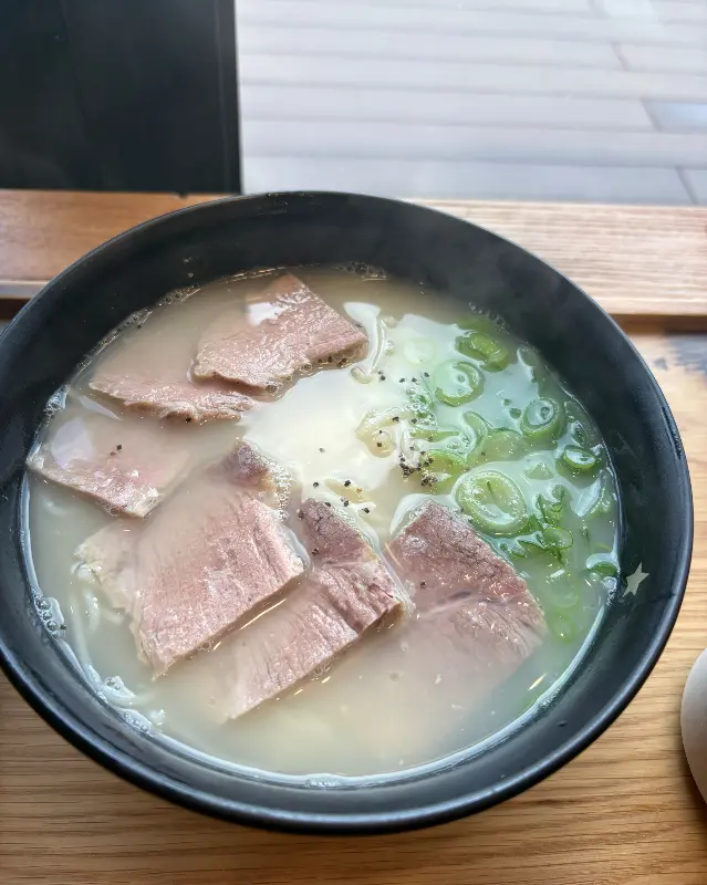 고기국수 근접샷