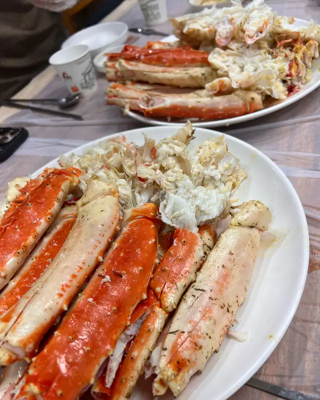 푸짐한 대게 한 상