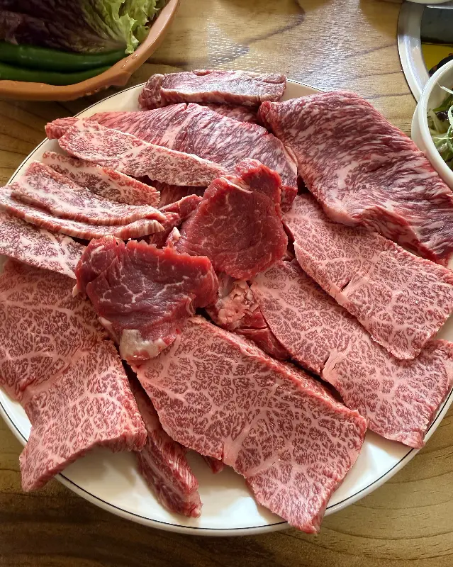 푸짐한 한우 한 상