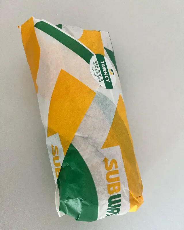 포장된 샌드위치