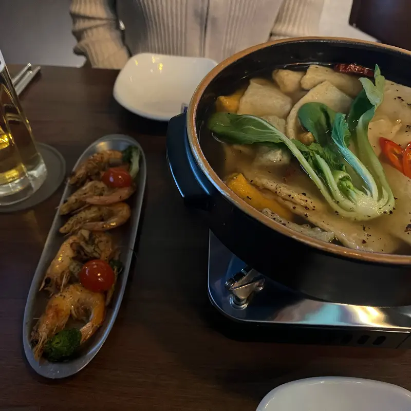 새우구이와 어묵탕