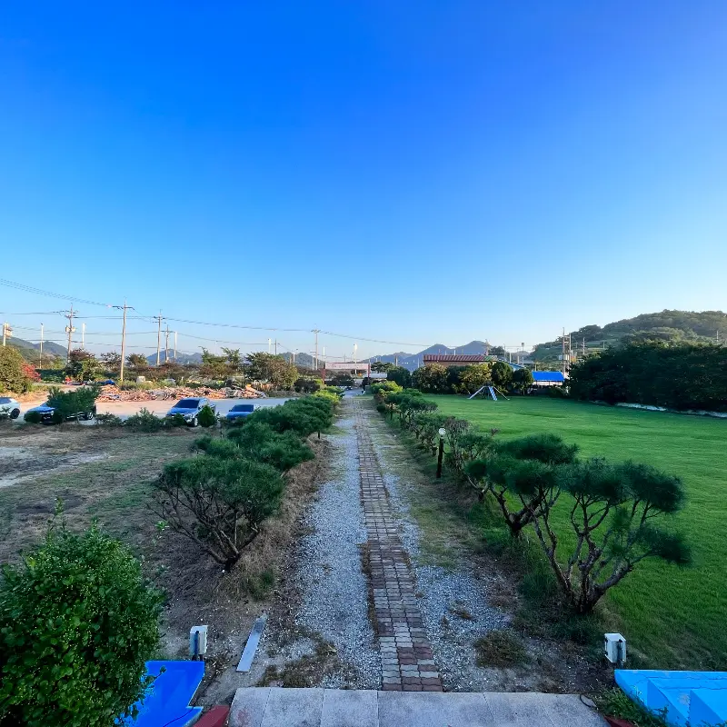 식당에서 바라본 풍경