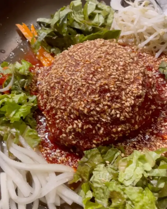 쟁반국수 클로즈업