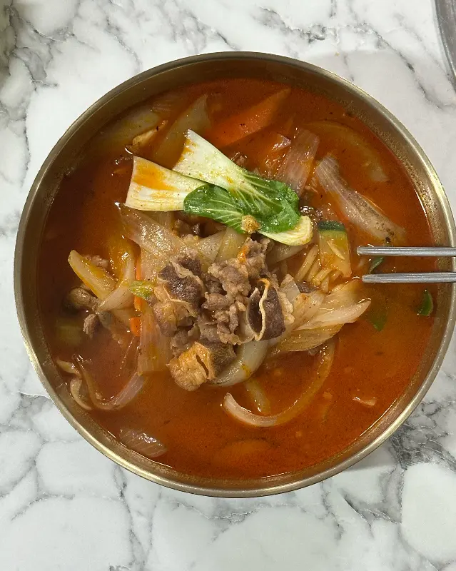 소고기 짬뽕의 모습