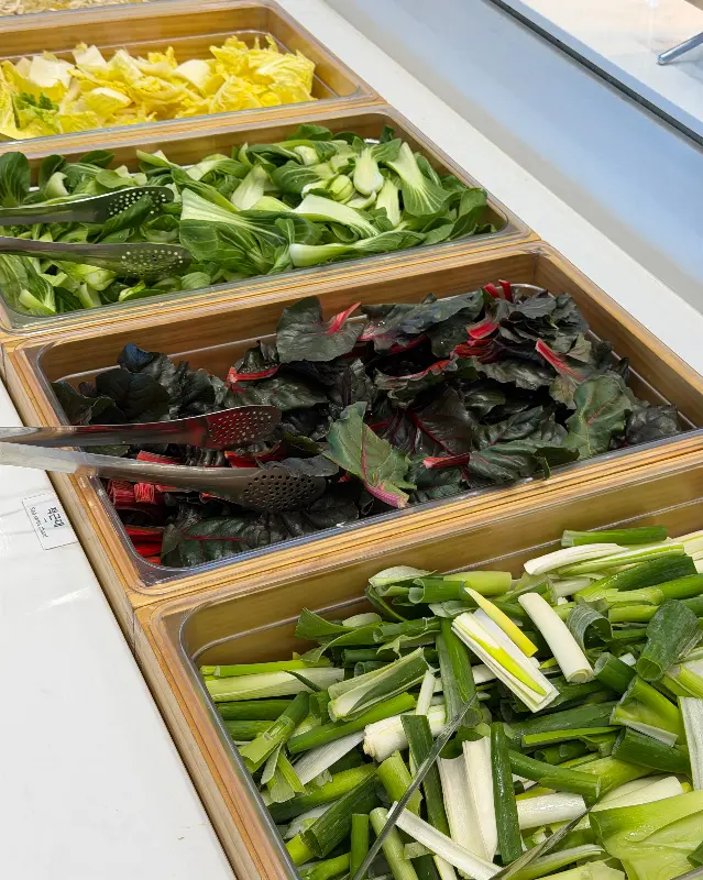 다양한 샤브샤브 재료