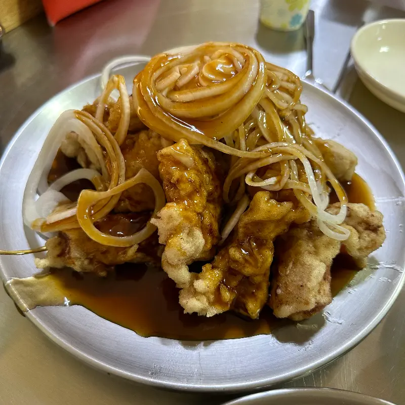 정선생옛날짜장 탕수육