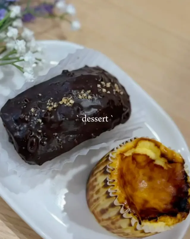 두바이 브라우니와 바스크 치즈 케이크