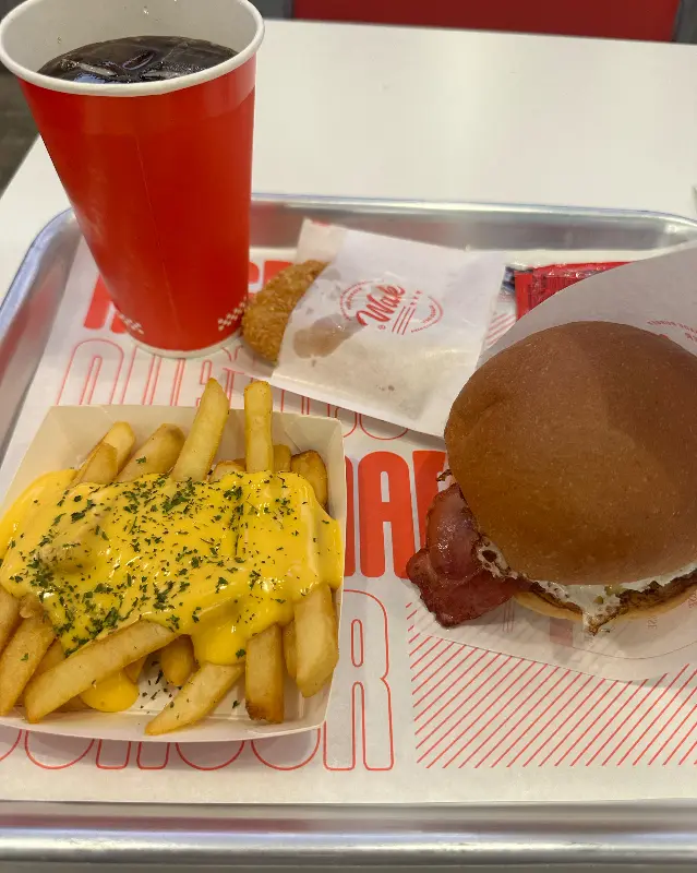 왁버거 에그 베이컨 치즈 버거 세트