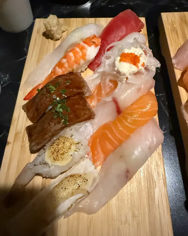 환상적인 비주얼의 새우 불초밥