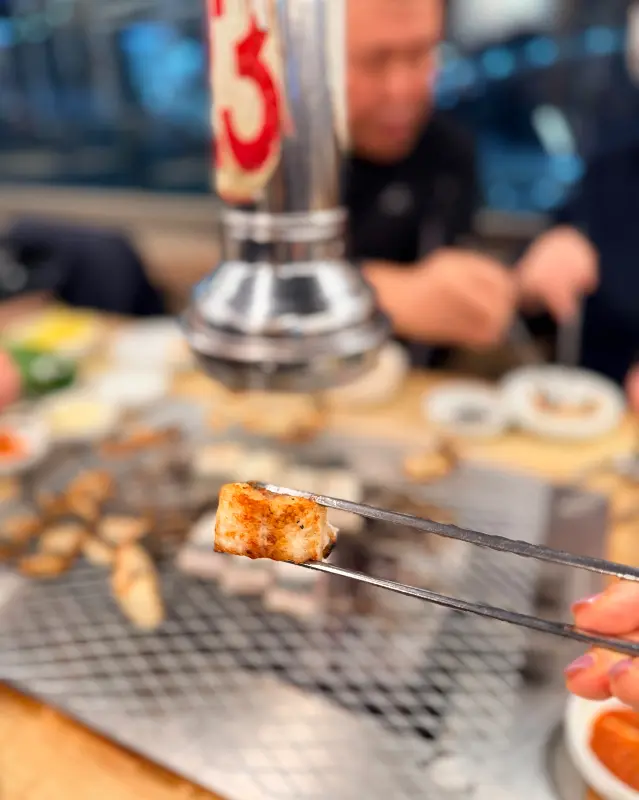 잘 구워진 장어 한 점