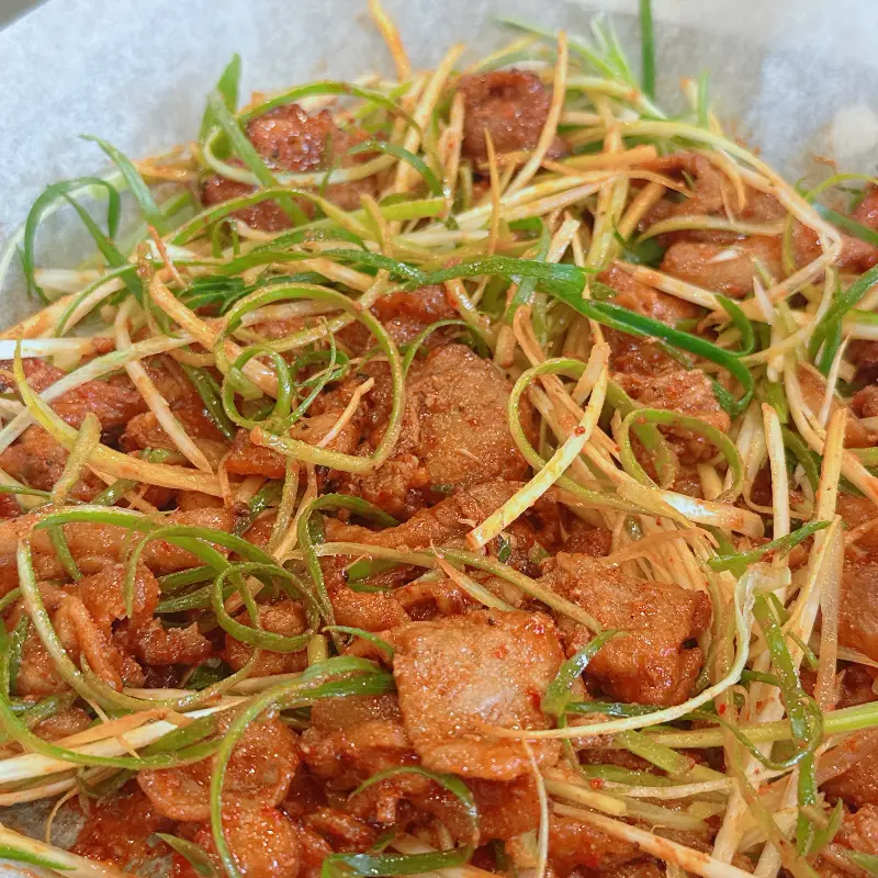 맛있게 구워진 고추장 불고기