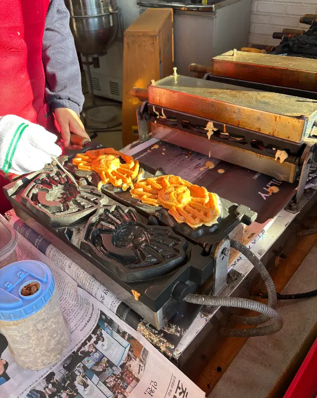 대게빵 제조 과정