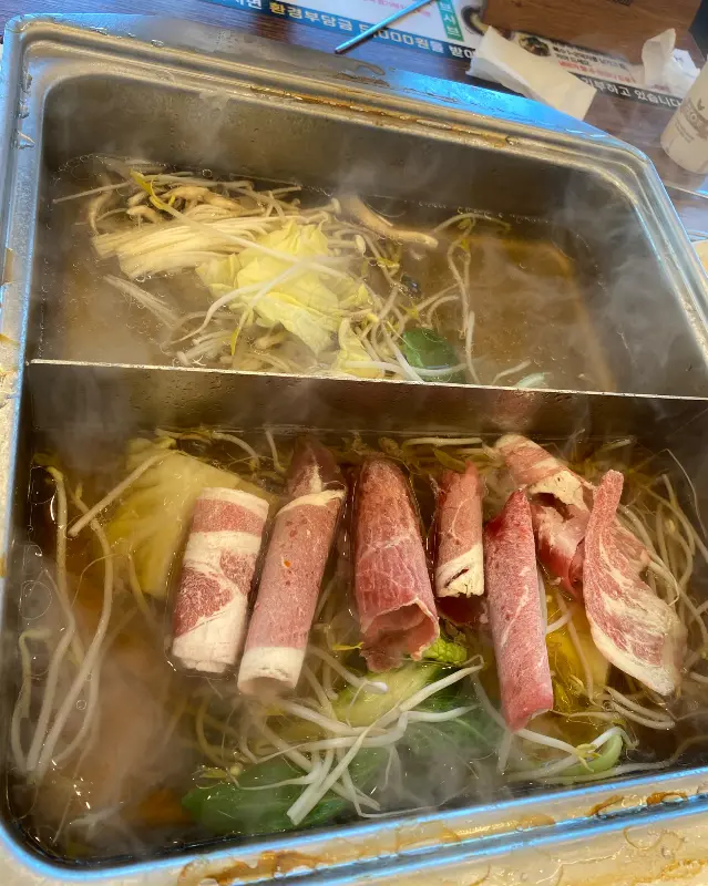 편백찜통 내부 모습