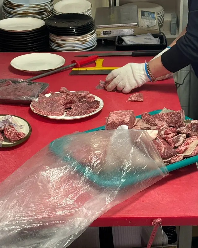 깔끔하게 손질된 한우