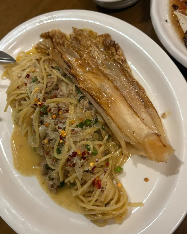 알배추와 파스타의 환상적인 조합